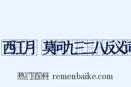 西江月·莫问九三二八反义词是什么意思的图片